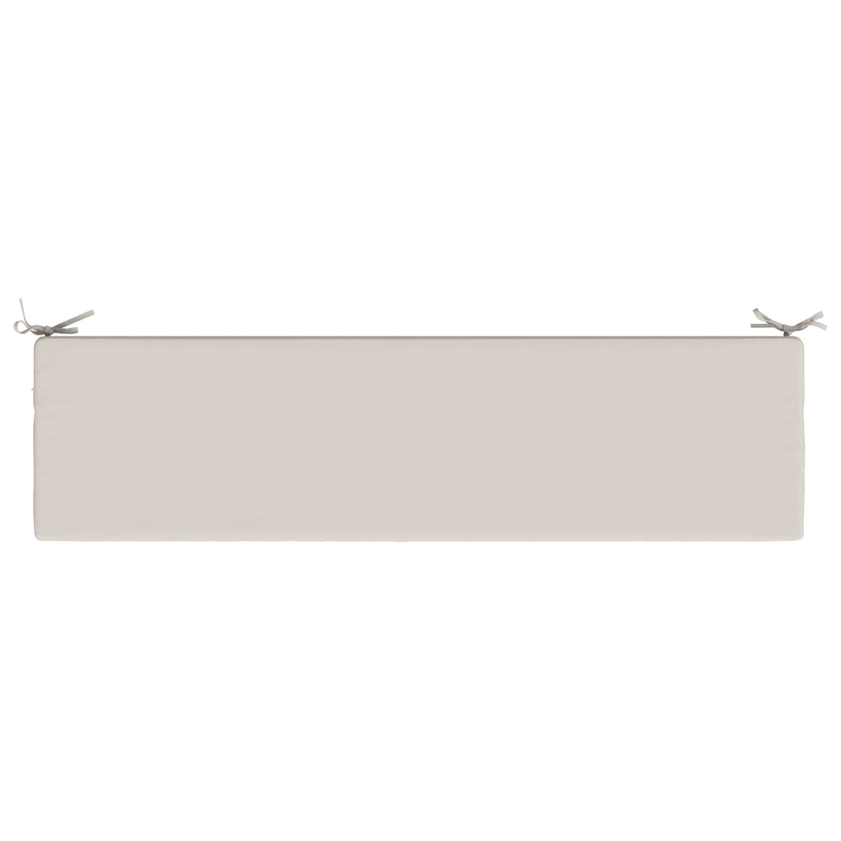 vidaXL Bench Cushion SOEST 100% Polyester White 160 x 40 x 8 cm 6