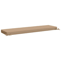vidaXL Bench Cushion SOEST 100% Polyester Sand 160 x 40 x 8 cm 5