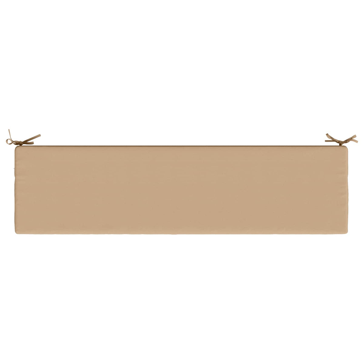 vidaXL Bench Cushion SOEST 100% Polyester Sand 160 x 40 x 8 cm 6