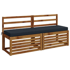 vidaXL Bench Cushion SOEST 100% Polyester Dark Blue 160 x 40 x 8 cm 3
