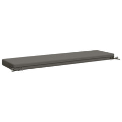 vidaXL Bench Cushion SOEST 100% Polyester Grey 160 x 40 x 8 cm 5