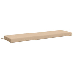 vidaXL Bench Cushion SOEST 100% Polyester Cream 160 x 40 x 8 cm 2