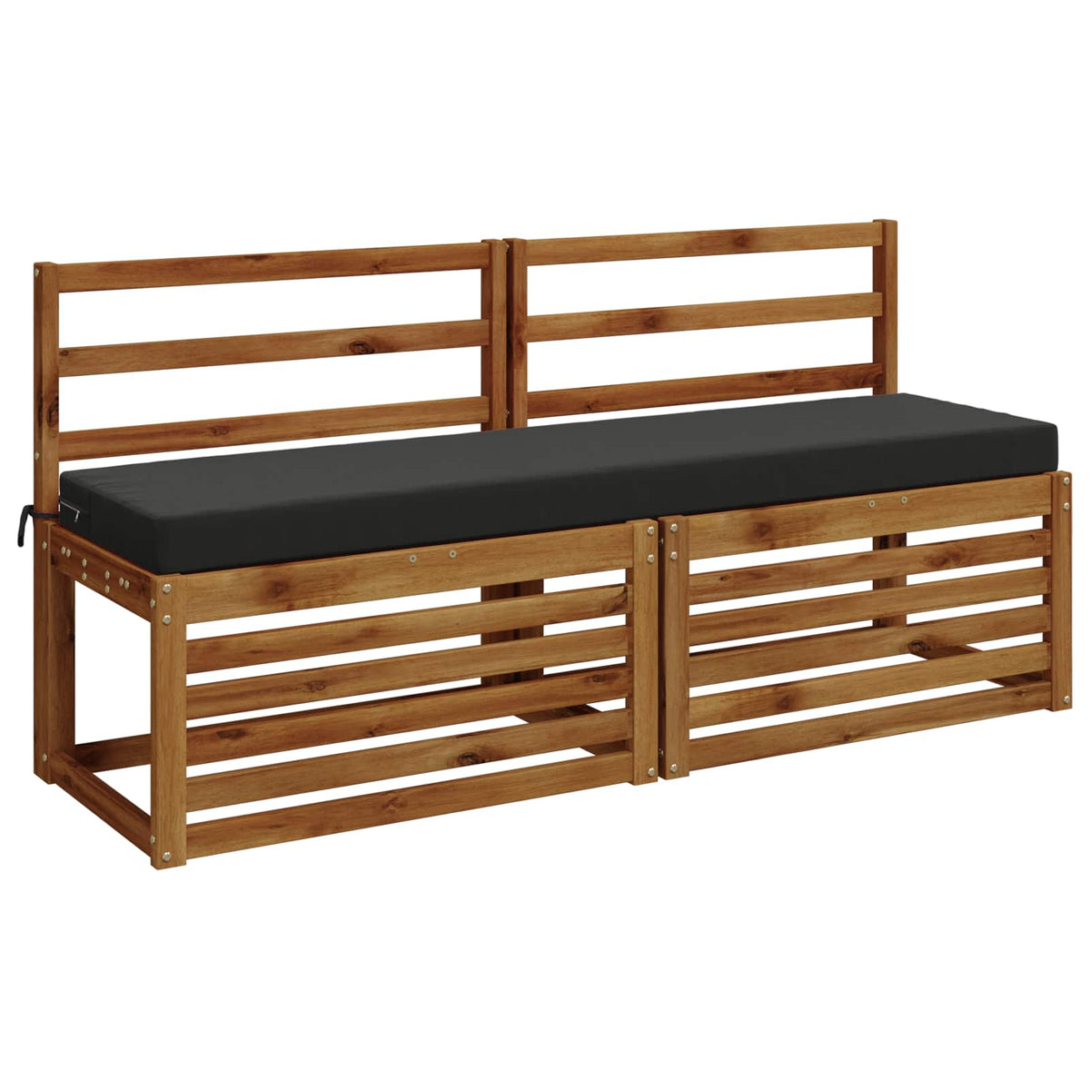 vidaXL Bench Cushion SOEST 100% Polyester Anthracite 160 x 40 x 8 cm 3