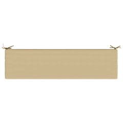 vidaXL Bench Cushion SOEST 100% Polyester Beige 160 x 40 x 8 cm 6