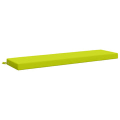 vidaXL Bench Cushion SOEST 100% Polyester Bright Green 160 x 40 x 8 cm 2