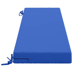 vidaXL Bench Cushion SOEST 100% Polyester Royal Blue 160 x 40 x 8 cm 4