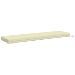 vidaXL Bench Cushion SOEST 100% Polyester Cream 160 x 40 x 8 cm 5