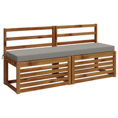 vidaXL Bench Cushion SOEST 100% Polyester Grey 160 x 40 x 8 cm 3