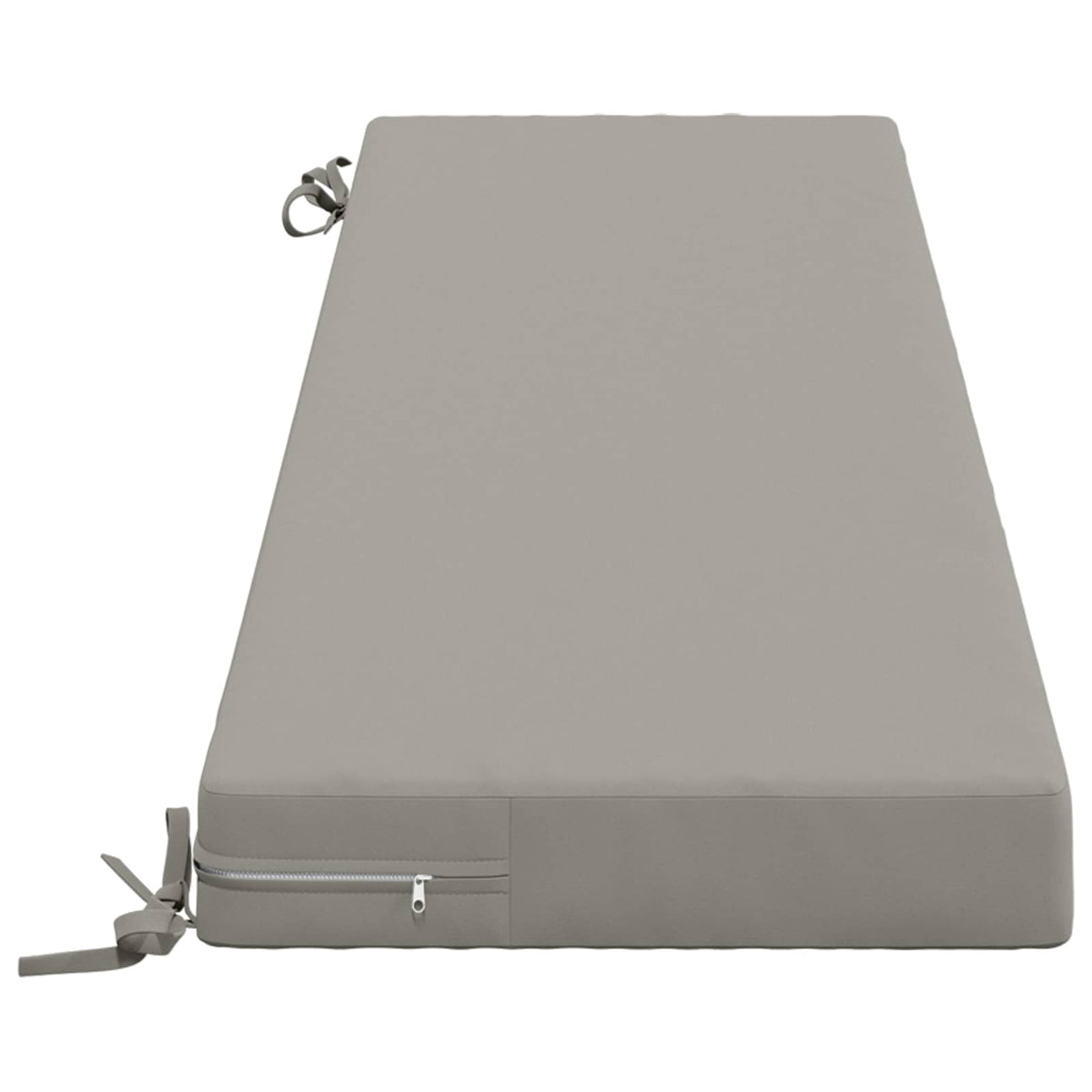 vidaXL Bench Cushion SOEST 100% Polyester Grey 160 x 40 x 8 cm 4
