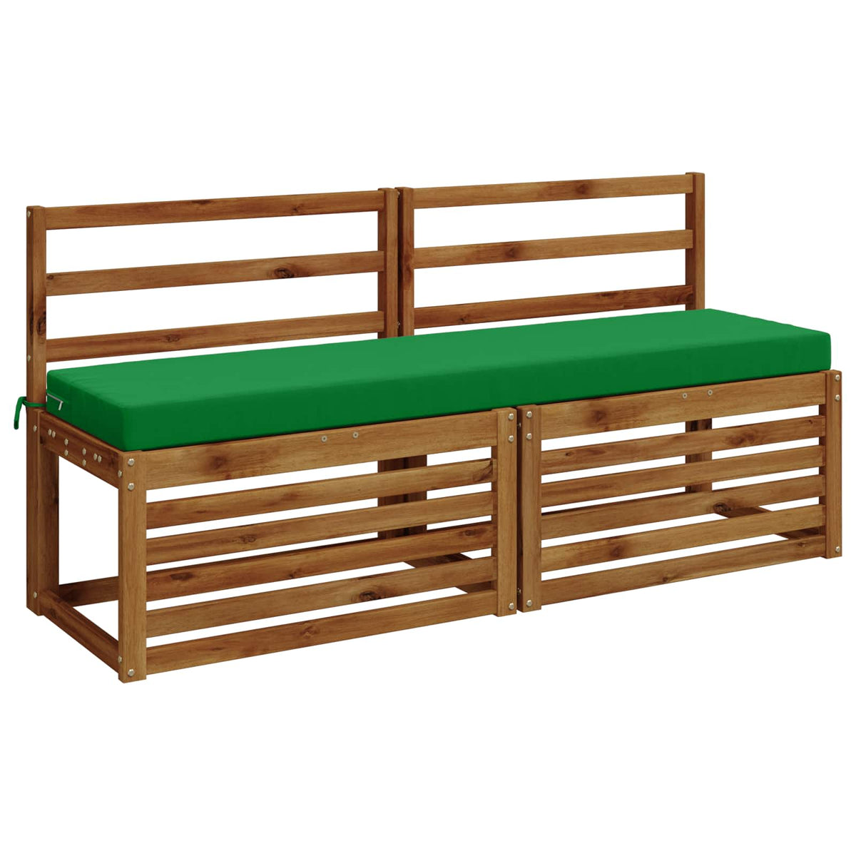 vidaXL Bench Cushion SOEST 100% Polyester Green 160 x 40 x 8 cm 3