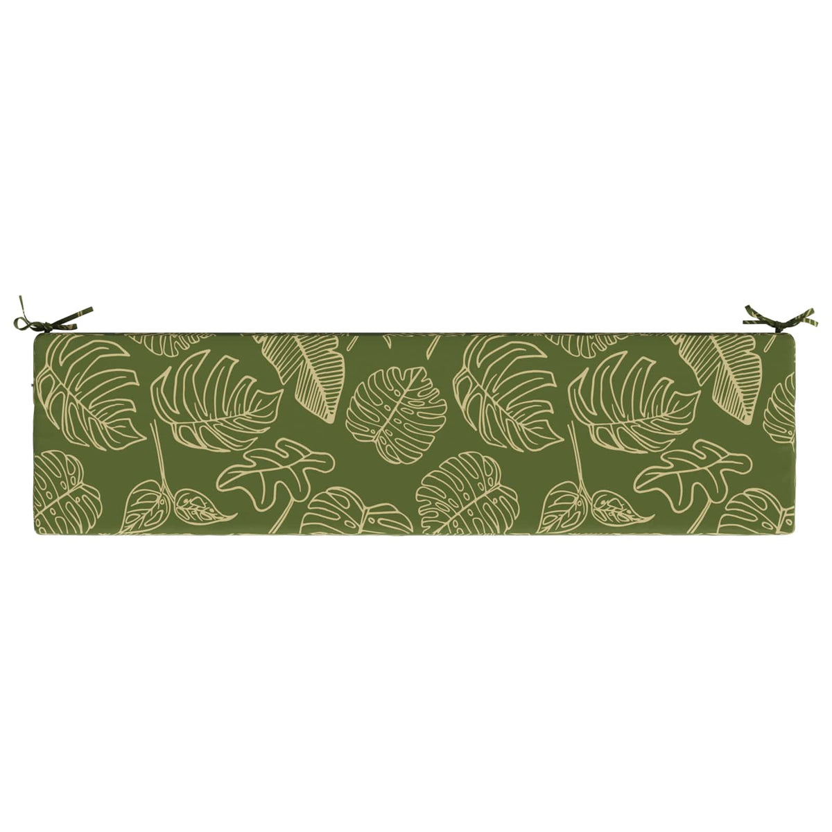 vidaXL Bench Cushion SOEST 100% Polyester Leaf Design 160 x 40 x 8 cm 6