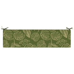 vidaXL Bench Cushion SOEST 100% Polyester Leaf Design 160 x 40 x 8 cm 6