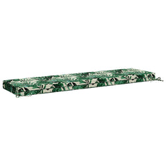 vidaXL Bench Cushion SOEST 100% Polyester Leaf Pattern 160 x 40 x 8 cm 5