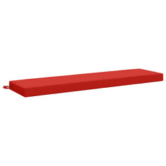 vidaXL Bench Cushion SOEST 100% Polyester Red 160 x 40 x 8 cm 2