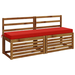 vidaXL Bench Cushion SOEST 100% Polyester Red 160 x 40 x 8 cm 3
