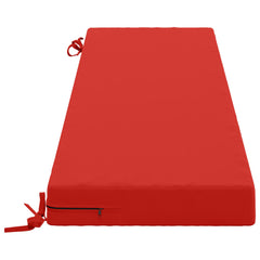 vidaXL Bench Cushion SOEST 100% Polyester Red 160 x 40 x 8 cm 4