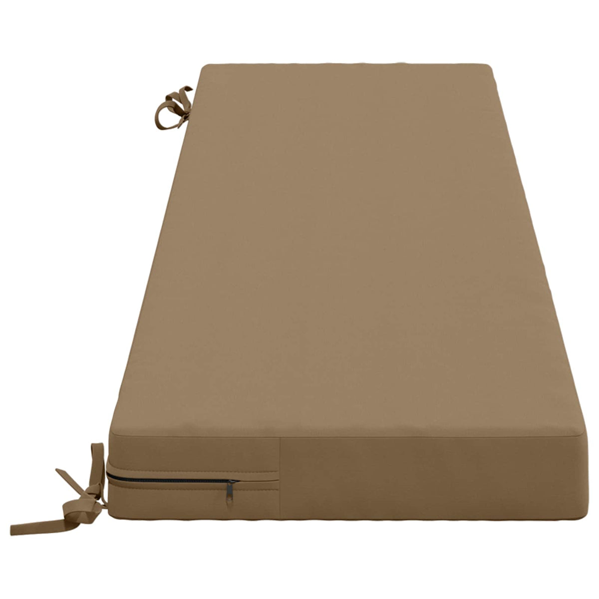 vidaXL Bench Cushion SOEST 100% Polyester Taupe 160 x 40 x 8 cm 4
