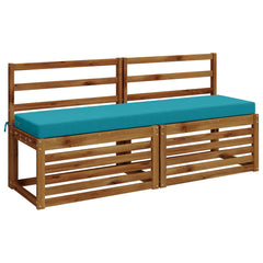 vidaXL Bench Cushion SOEST 100% Polyester Turquoise 160 x 40 x 8 cm 3