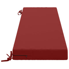 vidaXL Bench Cushion SOEST 100% Polyester Wine Red 160 x 40 x 8 cm 4