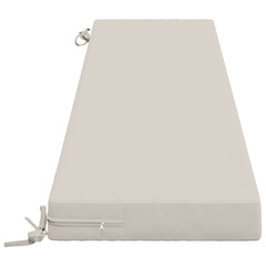 vidaXL Bench Cushion SOEST 100% Polyester White 170 x 40 x 8 cm 4