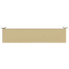 vidaXL Bench Cushion SOEST 100% Polyester Beige 170 x 40 x 8 cm 6