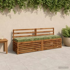 vidaXL Bench Cushion SOEST 100% Polyester Leaf Design 180 x 40 x 8 cm 1
