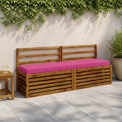 vidaXL Bench Cushion SOEST 100% Polyester Pink 170 x 40 x 8 cm 1