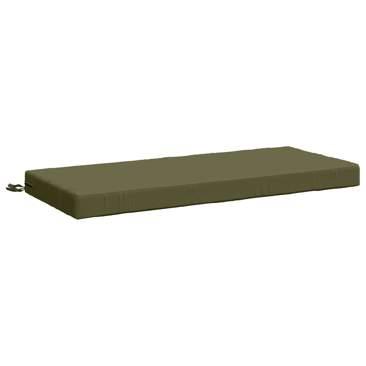 vidaXL Bench Cushion SOEST 100% Polyester Olive Green 120 x 50 x 8 cm 2