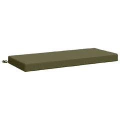 vidaXL Bench Cushion SOEST 100% Polyester Olive Green 120 x 50 x 8 cm 2
