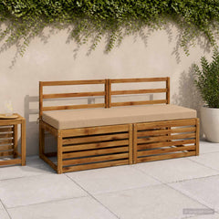 vidaXL Bench Cushion SOEST 100% Polyester Sand 140 x 50 x 8 cm 1
