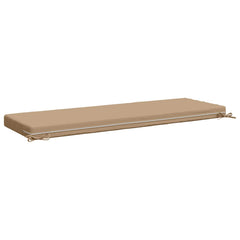 vidaXL Bench Cushion SOEST 100% Polyester Sand 140 x 50 x 8 cm 5