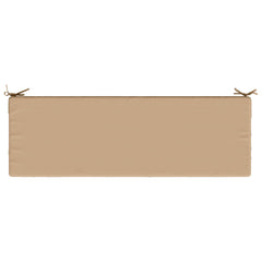 vidaXL Bench Cushion SOEST 100% Polyester Sand 140 x 50 x 8 cm 6