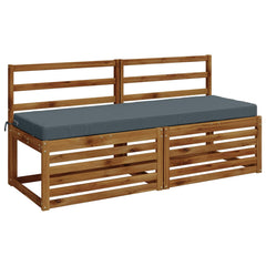 vidaXL Bench Cushion SOEST 100% Polyester Blue 140 x 50 x 8 cm 3