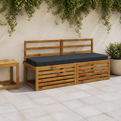 Bench Cushions SOEST 2 pcs 100% Polyester 140 x 50 x 8 cm Melange Dark blue