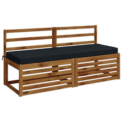 vidaXL Bench Cushion SOEST 100% Polyester Dark Blue 140 x 50 x 8 cm 3