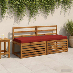 vidaXL Bench Cushion SOEST 100% Polyester Red 140 x 50 x 8 cm 1