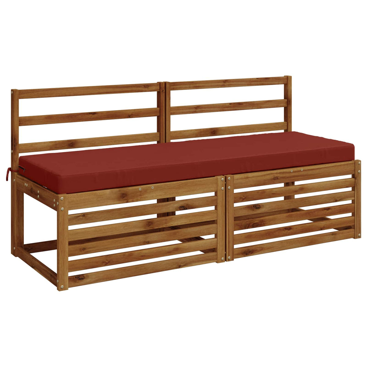 vidaXL Bench Cushion SOEST 100% Polyester Red 140 x 50 x 8 cm 3