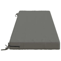 vidaXL Bench Cushion SOEST 100% Polyester Grey 140 x 50 x 8 cm 4