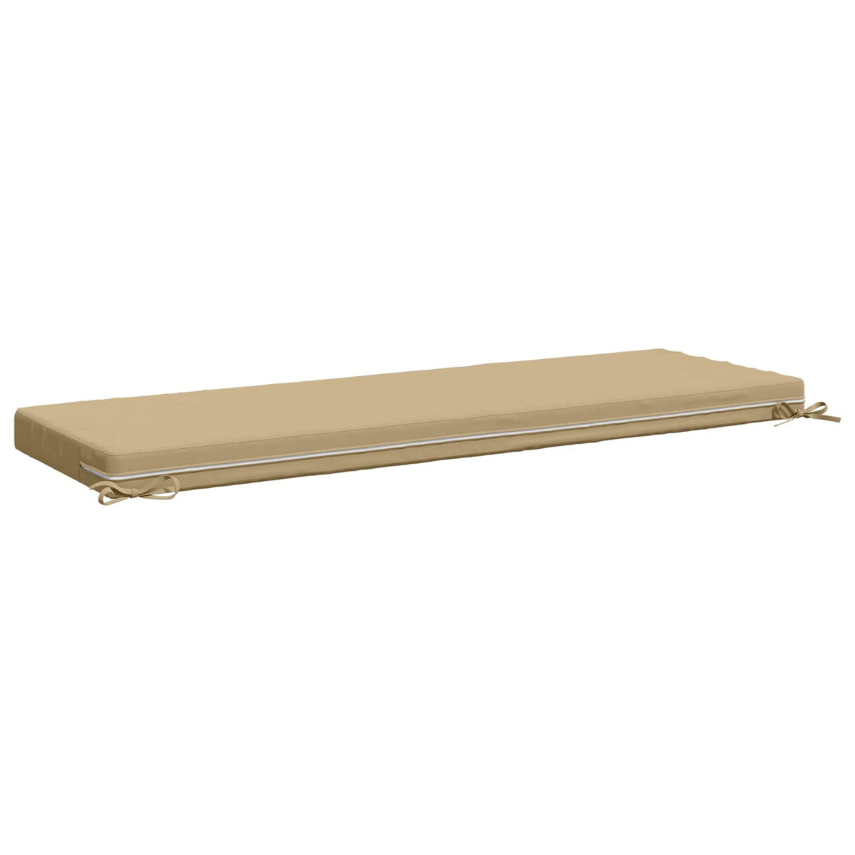 vidaXL Bench Cushion SOEST 100% Polyester Beige 140 x 50 x 8 cm 5