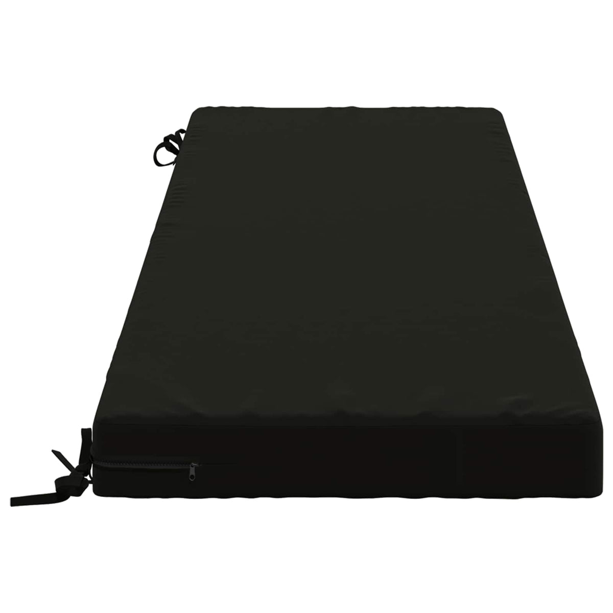 vidaXL Bench Cushion SOEST 100% Polyester Black 140 x 50 x 8 cm 4