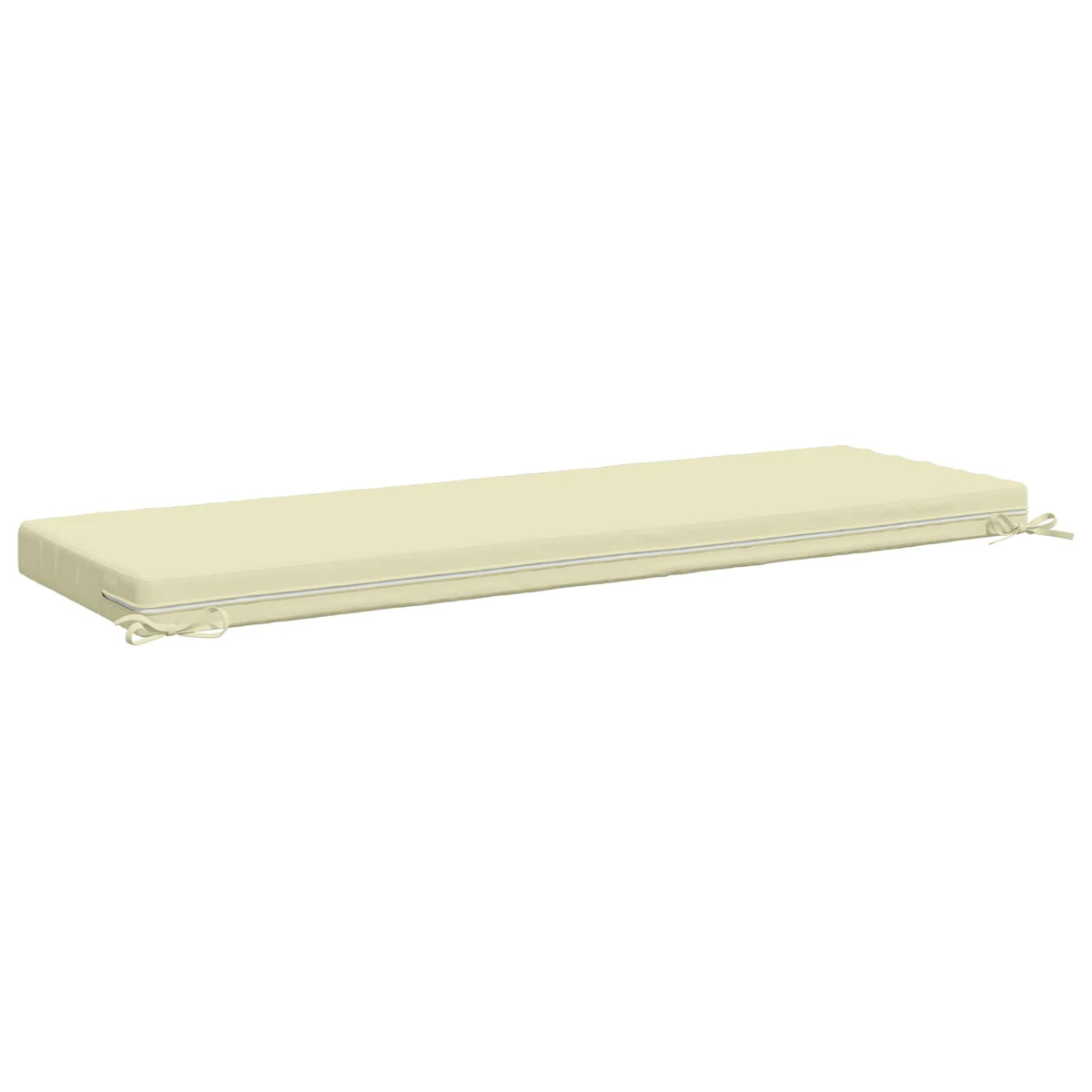 vidaXL Bench Cushion SOEST 100% Polyester Cream 140 x 50 x 8 cm 5