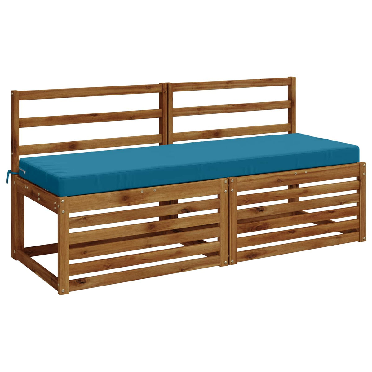 vidaXL Bench Cushion SOEST 100% Polyester Light Blue 140 x 50 x 8 cm 3