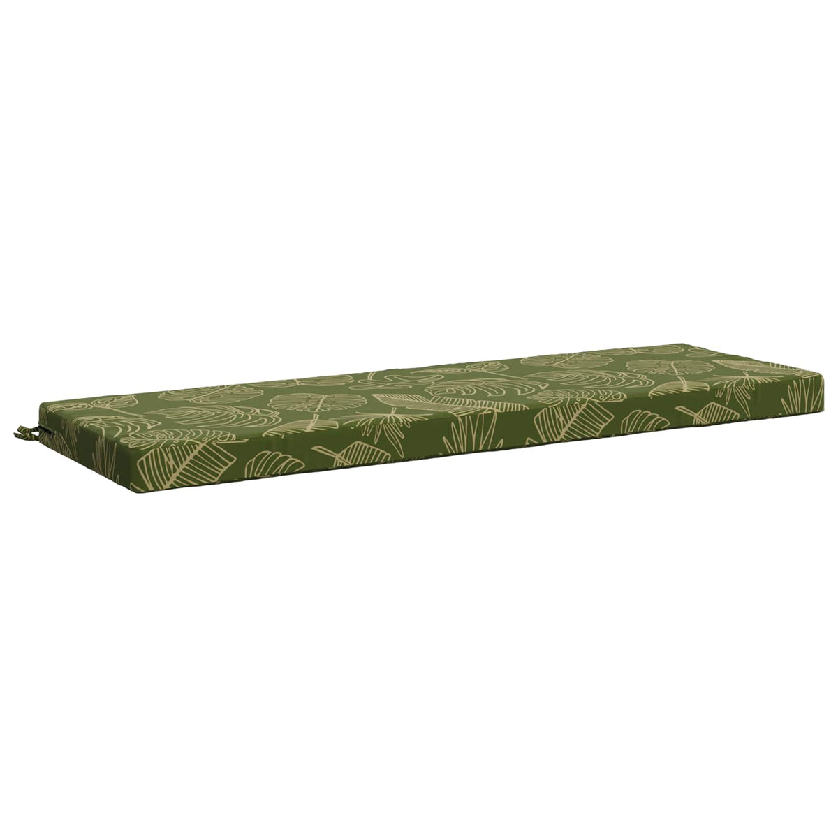 vidaXL Bench Cushion SOEST 100% Polyester Leaf Design 140 x 50 x 8 cm 2