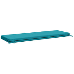 vidaXL Bench Cushion SOEST 100% Polyester Turquoise 140 x 50 x 8 cm 5