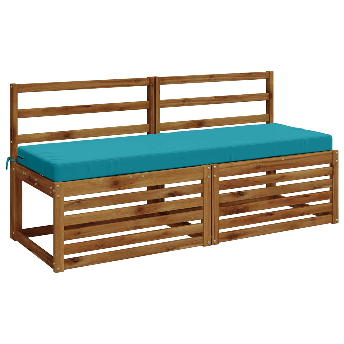 vidaXL Bench Cushion SOEST 100% Polyester Turquoise 140 x 50 x 8 cm 3
