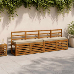 vidaXL 2-Piece Bench Cushions VUGHT 2 pcs 100% Polyester Light Green 1