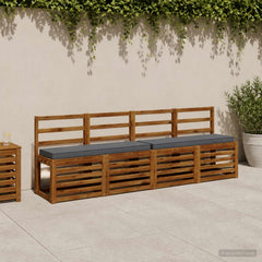 vidaXL 2-Piece Bench Cushions VUGHT 2 pcs 100% Polyester Blue 1