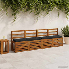 vidaXL 2-Piece Bench Cushions VUGHT 2 pcs 100% Polyester Dark Blue 1