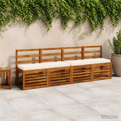 vidaXL 2-Piece Bench Cushions VUGHT 2 pcs 100% Polyester Cream 1