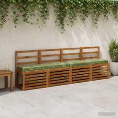 vidaXL 2-Piece Bench Cushions VUGHT 2 pcs 100% Polyester Leaf Design 1